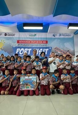 Pelindo Regional 1 Gelar Port Visit Untuk SD Melalui Program TJSL Sambut HUT RI Ke-80