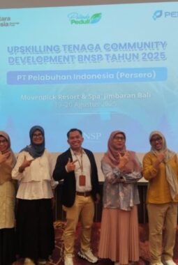 Pelindo Regional 1 Hadiri Pelatihan Upskilling Community Development Bersertifikasi BNSP