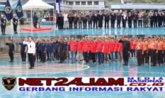 Diguyur Hujan Deras, Lapas Kelas IIB Padangsidimpuan Gelar Upacara Peringatan Hari Bhakti Kemenimipas